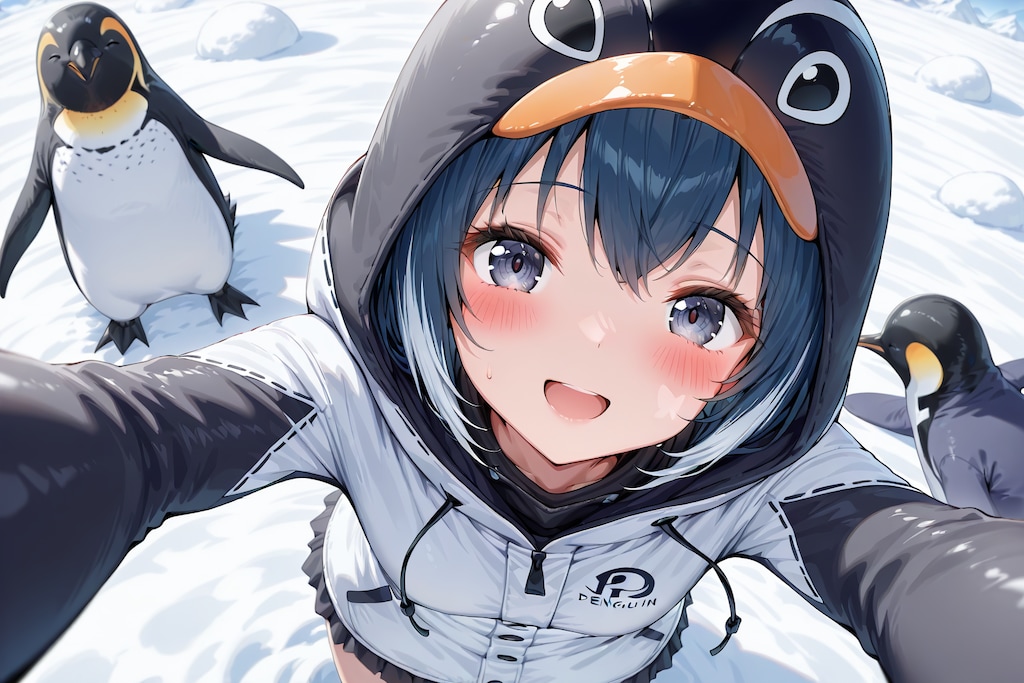 ペンギンのきぐるみ（モデル: QILIN）