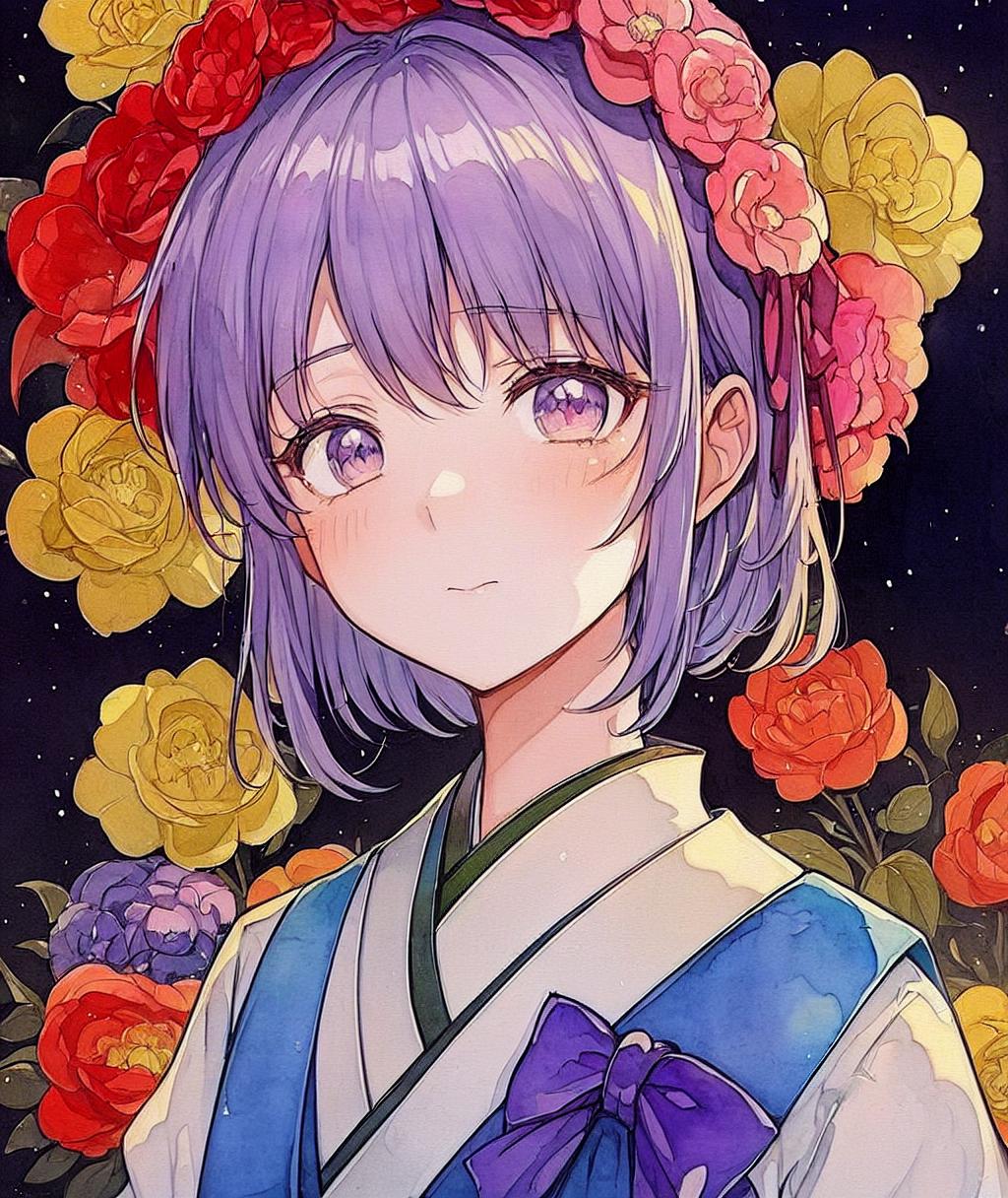 花と少女2