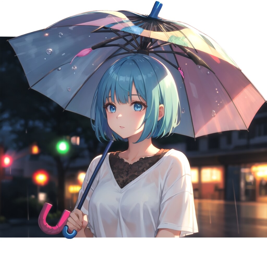 傘に包まれる午後 | の人気AIイラスト・グラビア