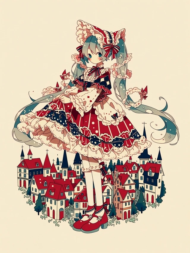 赤い家 | の人気AIイラスト・グラビア