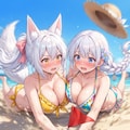 揺れるビーチフラッグ 5枚目