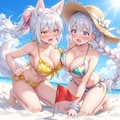 揺れるビーチフラッグ 9枚目