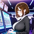うちの子とゲーセン 3枚目
