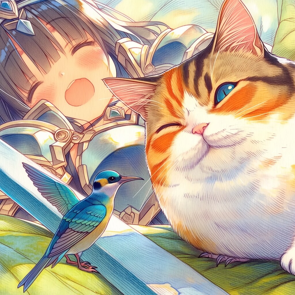もふもふ春眠・荻原葵ちゃん（１）niji7