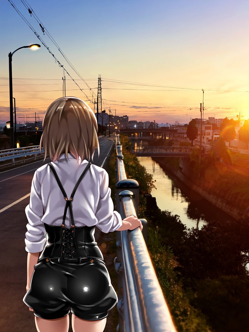 夕暮れ