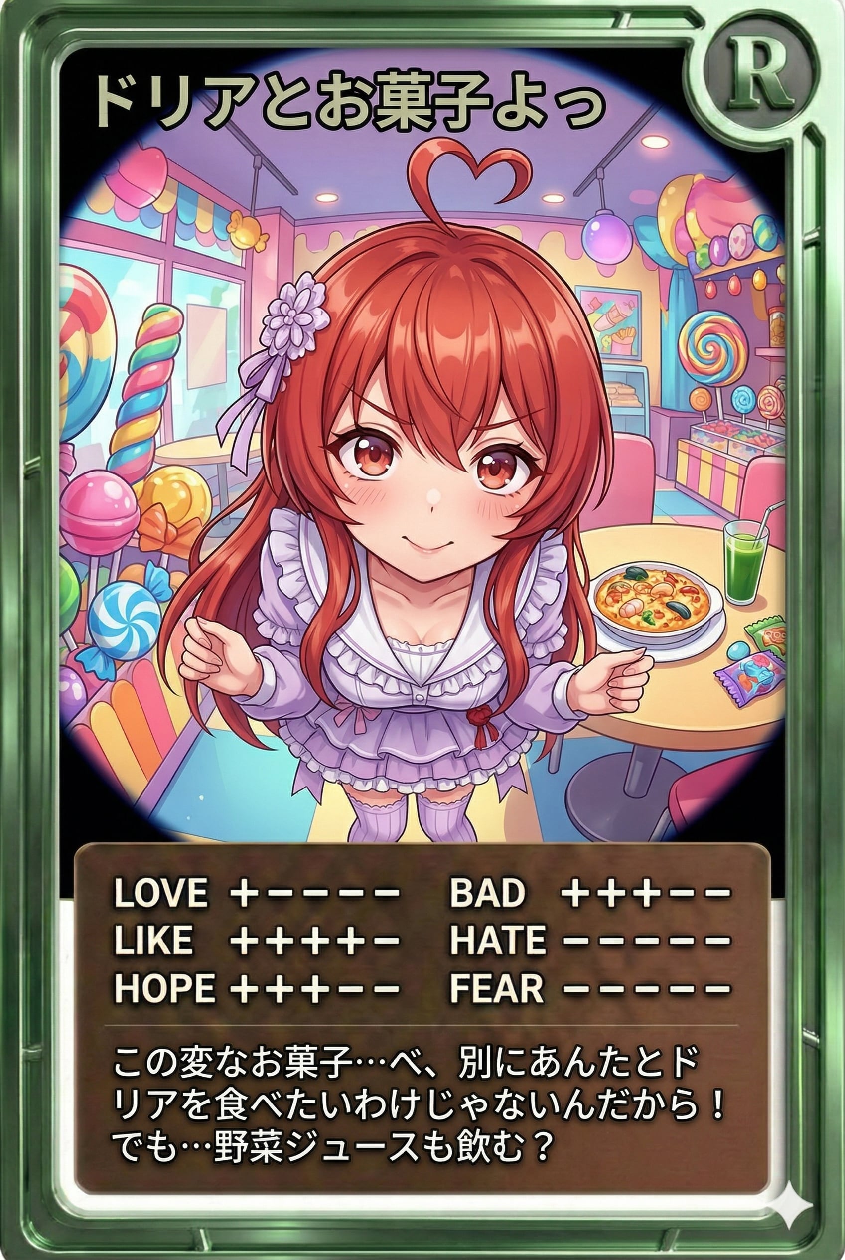 昼カード「ドリアとお菓子よっ」 | の人気AIイラスト・グラビア