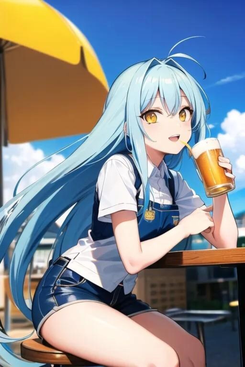 リムルテンペスト（女性化）とビールジョッキー🍺