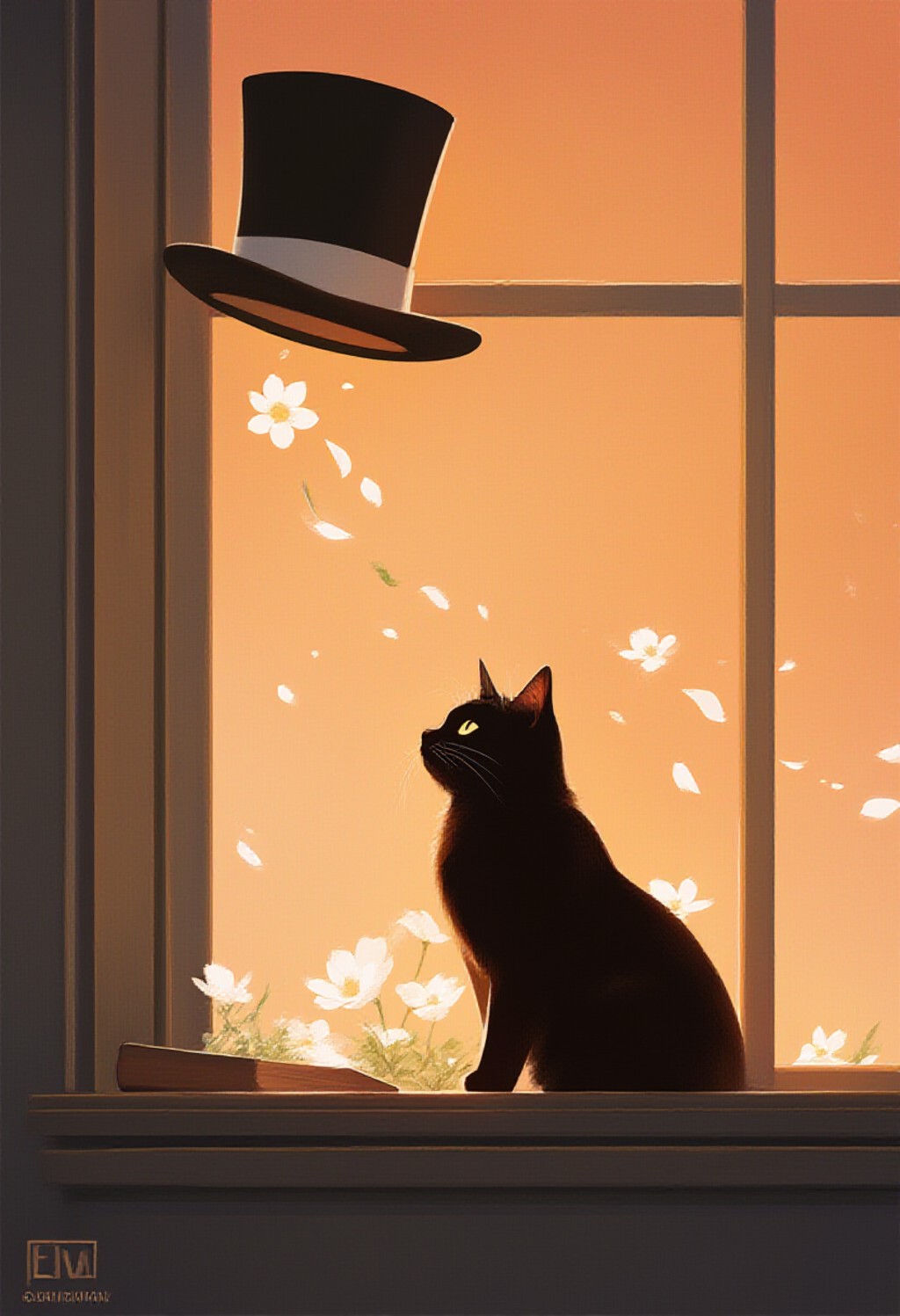 猫とシルクハット