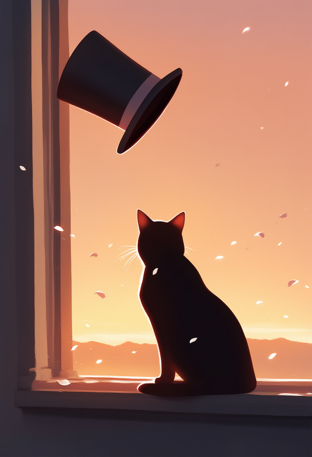 猫とシルクハット