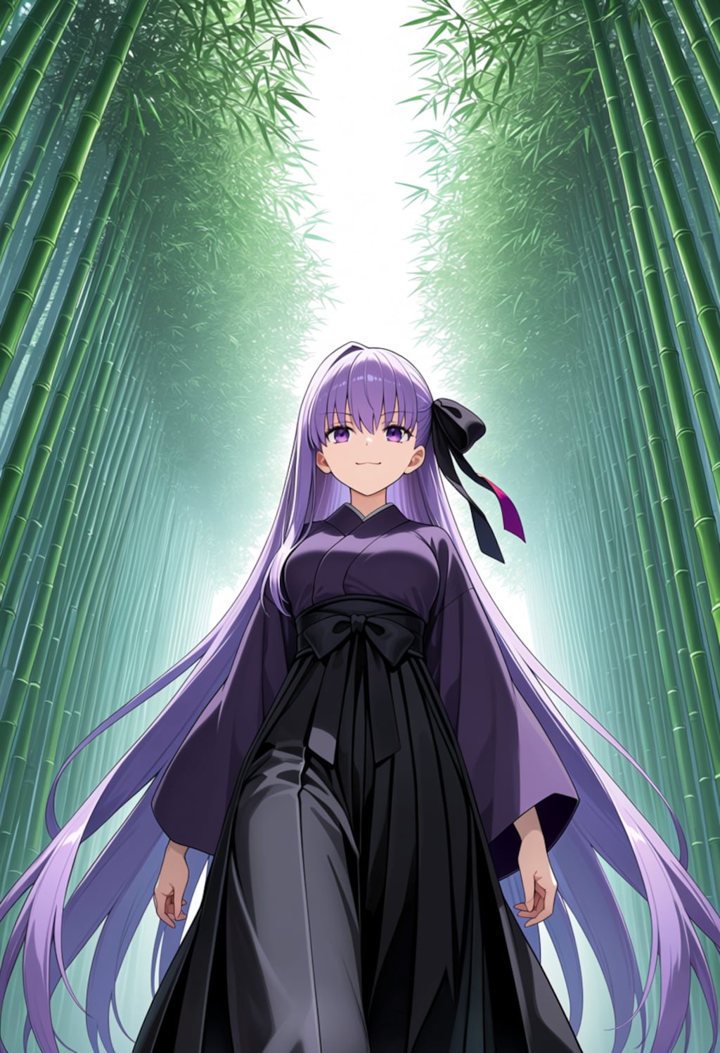 竹林の黒巫女