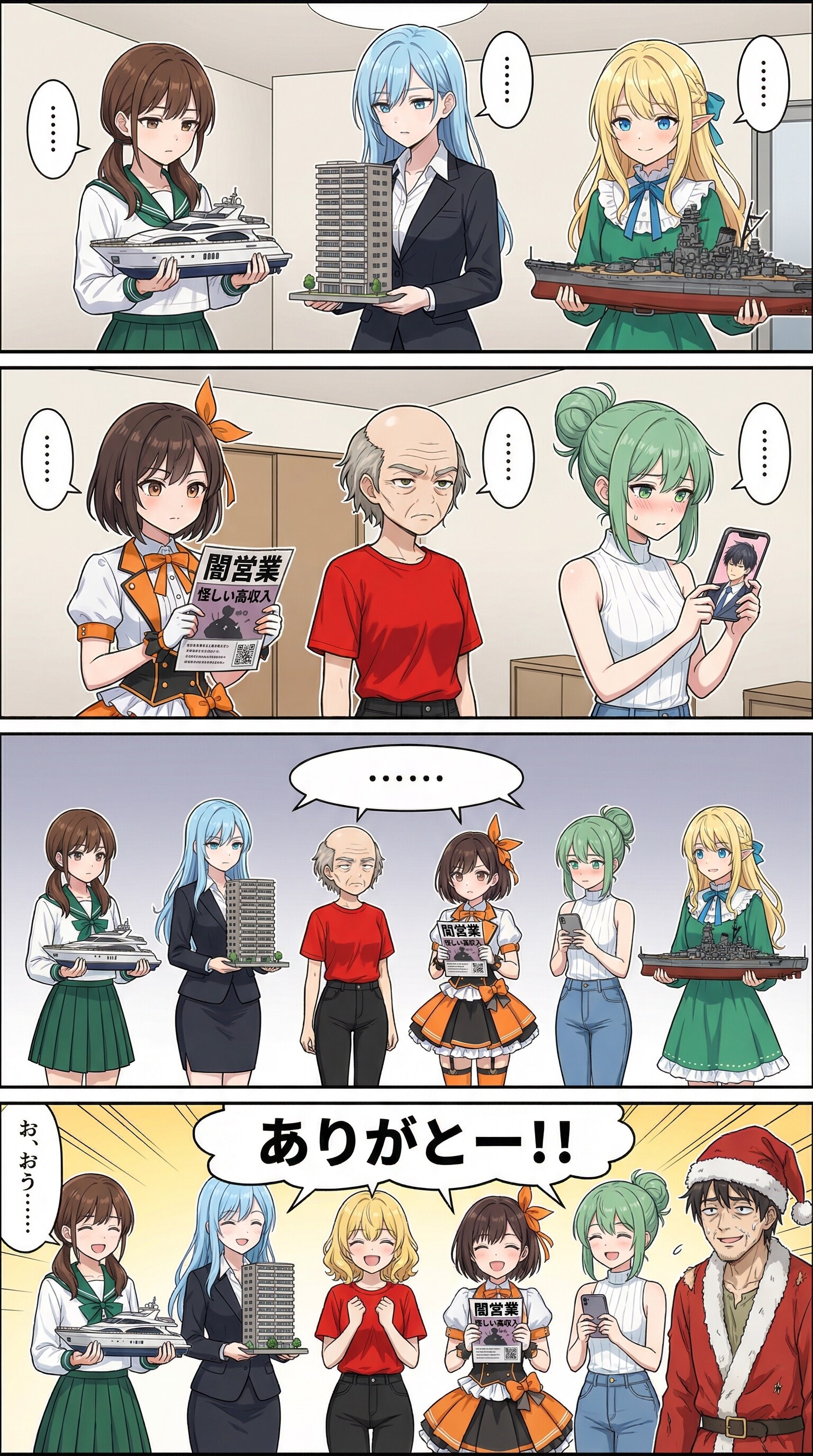 4コマ漫画｢うちの子にプレゼント２｣ | の人気AIイラスト・グラビア