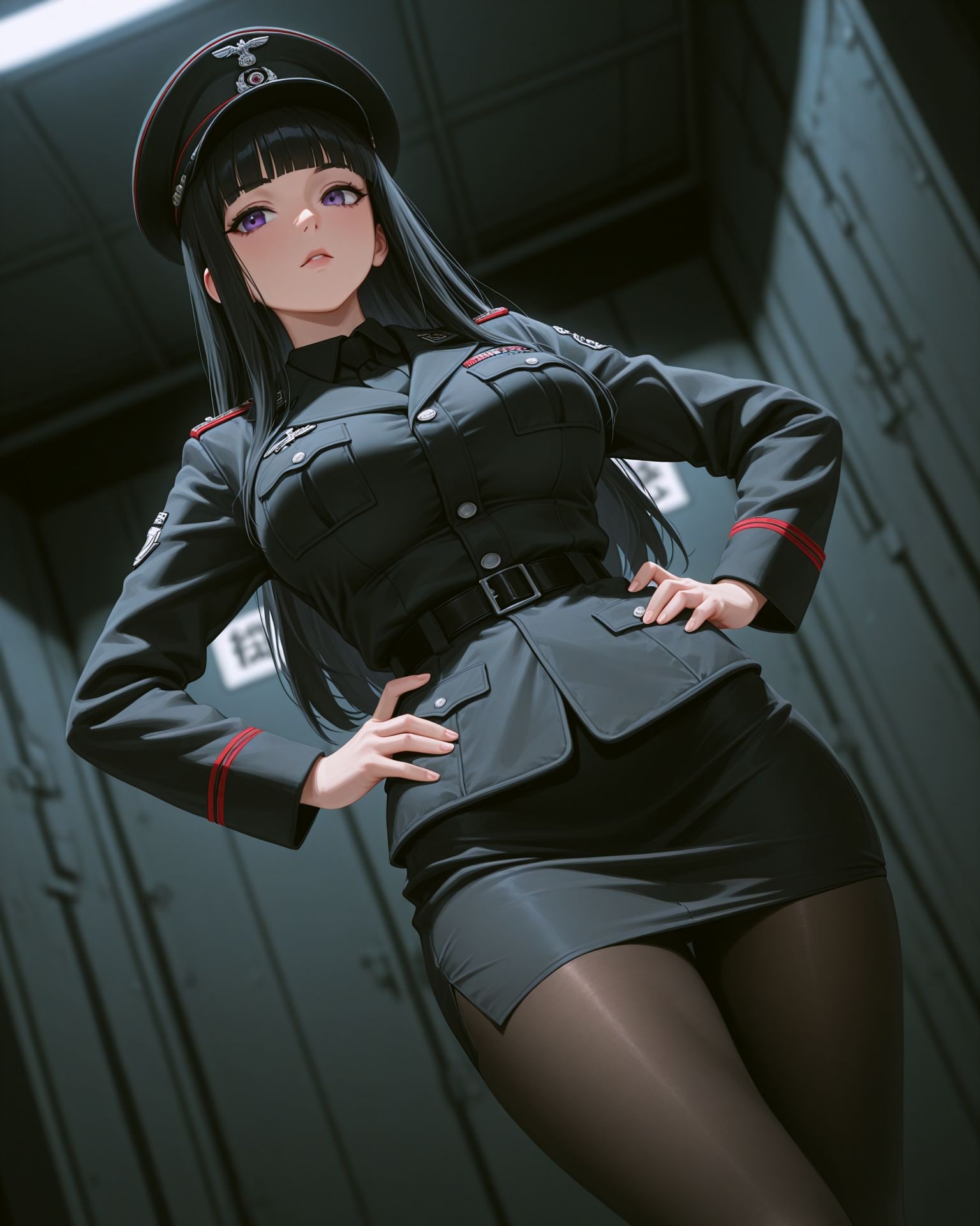 軍服ちゃんは汗っかき | の人気AIイラスト・グラビア