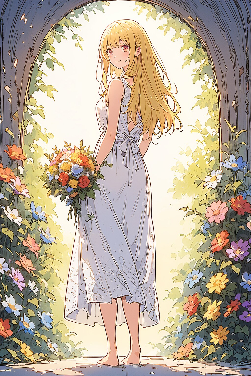 飾らない笑顔で