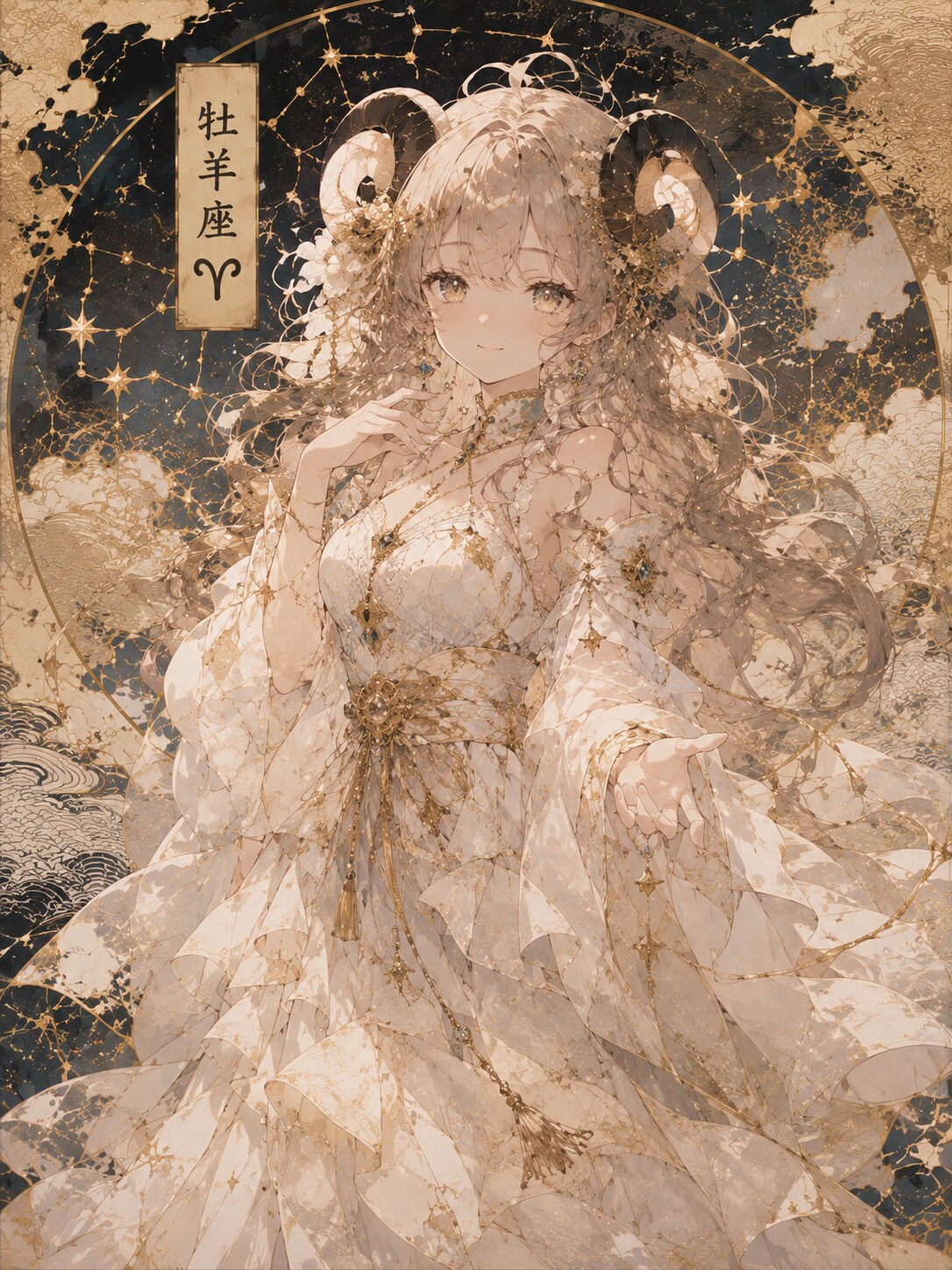 牡羊座の星巡り姫・No1 | の人気AIイラスト・グラビア