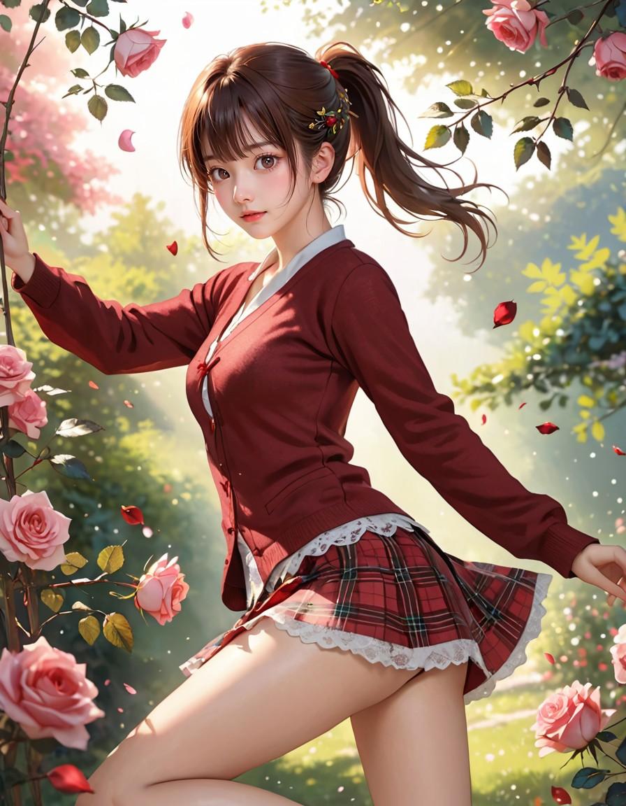 Rose Flower Girl | の人気AIイラスト・グラビア