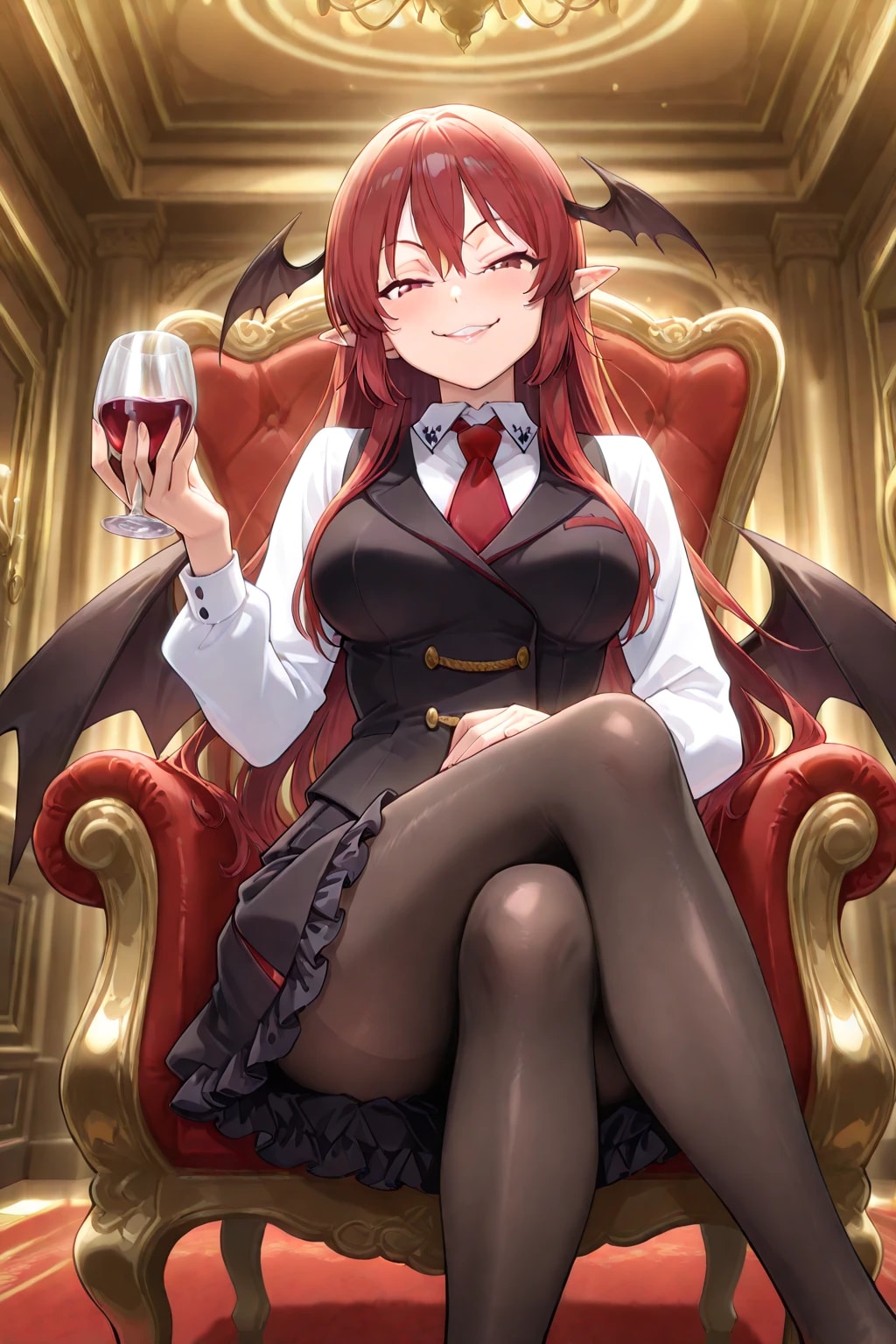 小悪魔　余裕の笑み