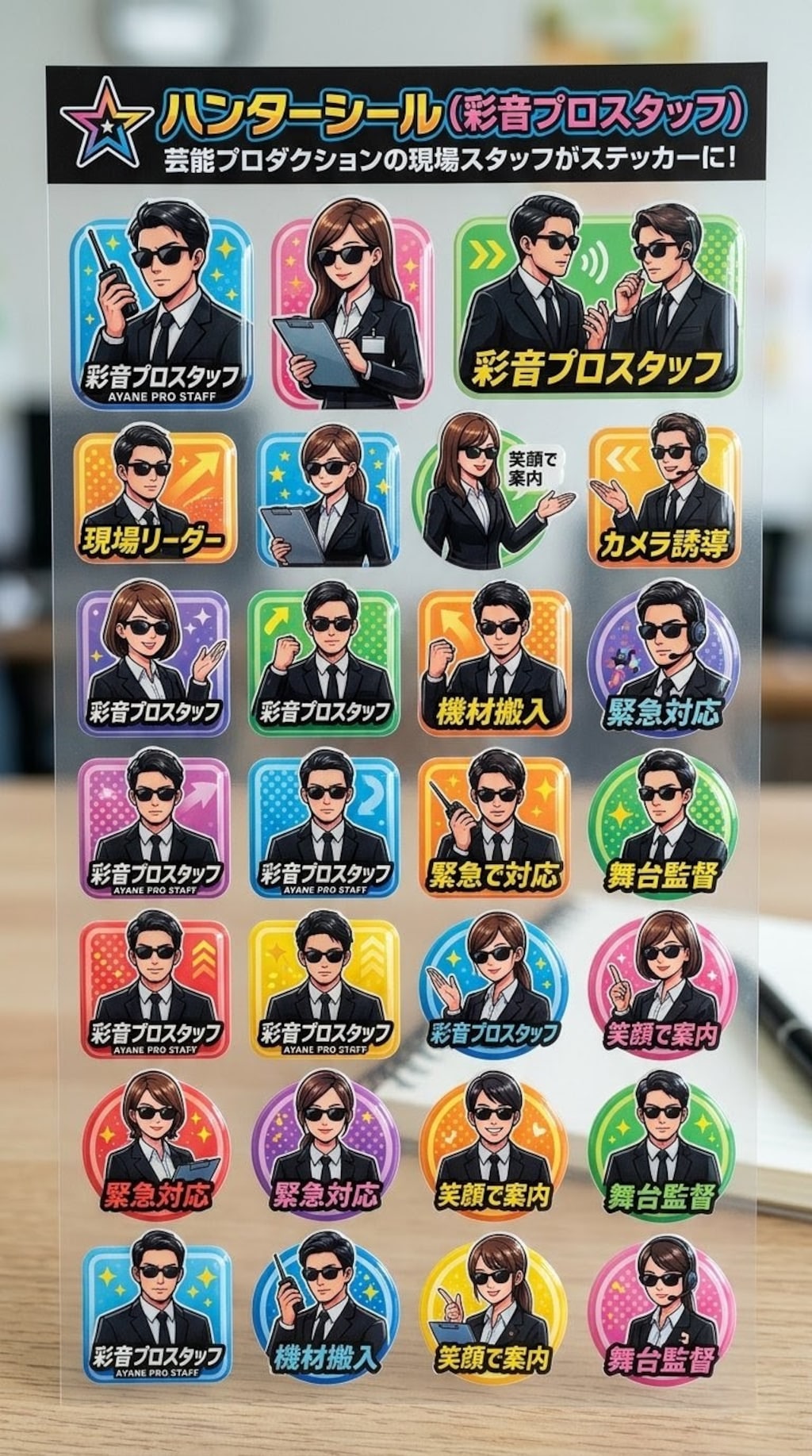 ハ○ターシール