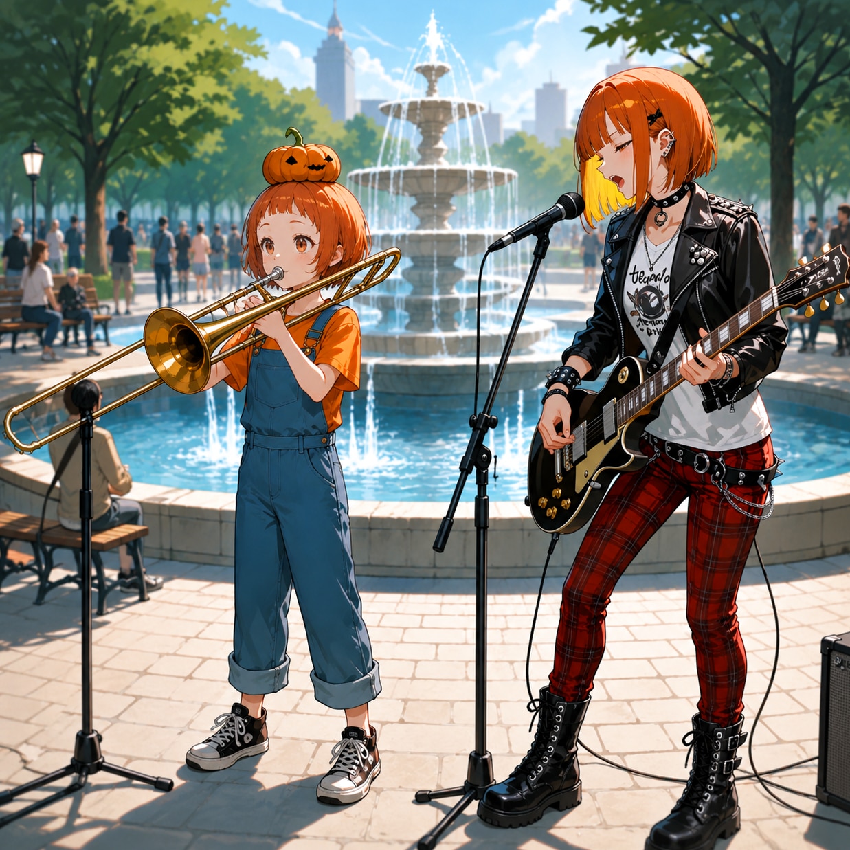 【御礼FA】クランちゃんと双葉のライブ2 | の人気AIイラスト・グラビア
