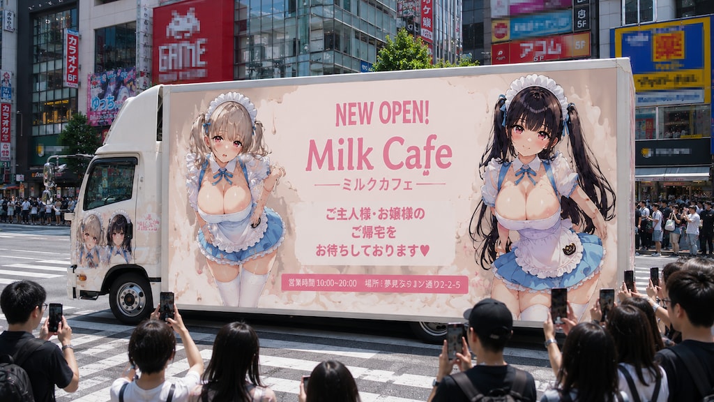 Milk Cafe アドトラック