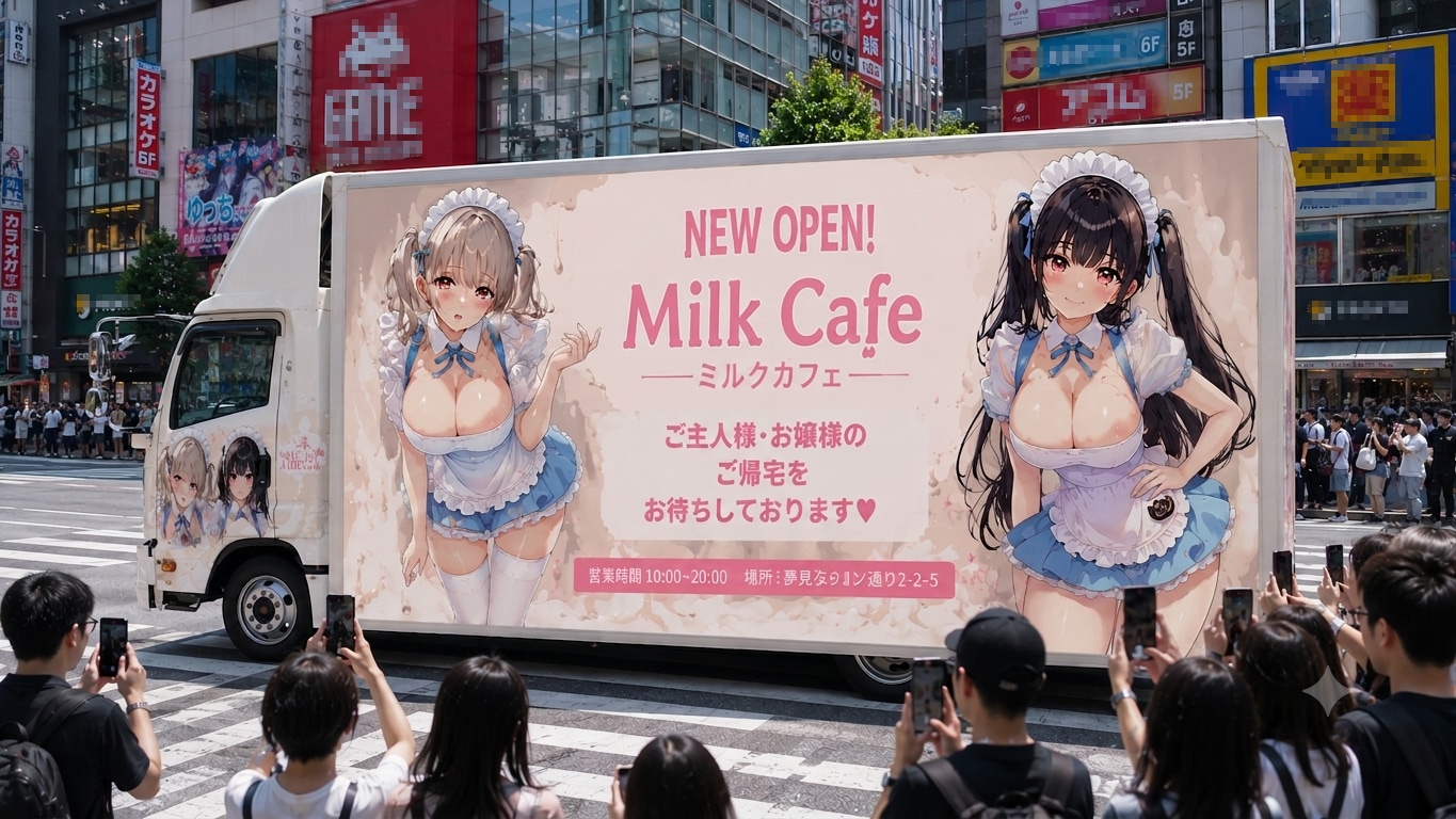 Milk Cafe アドトラック