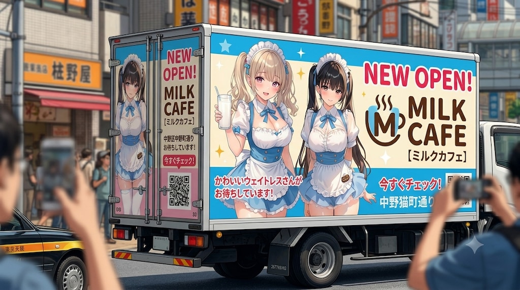 Milk Cafe アドトラック