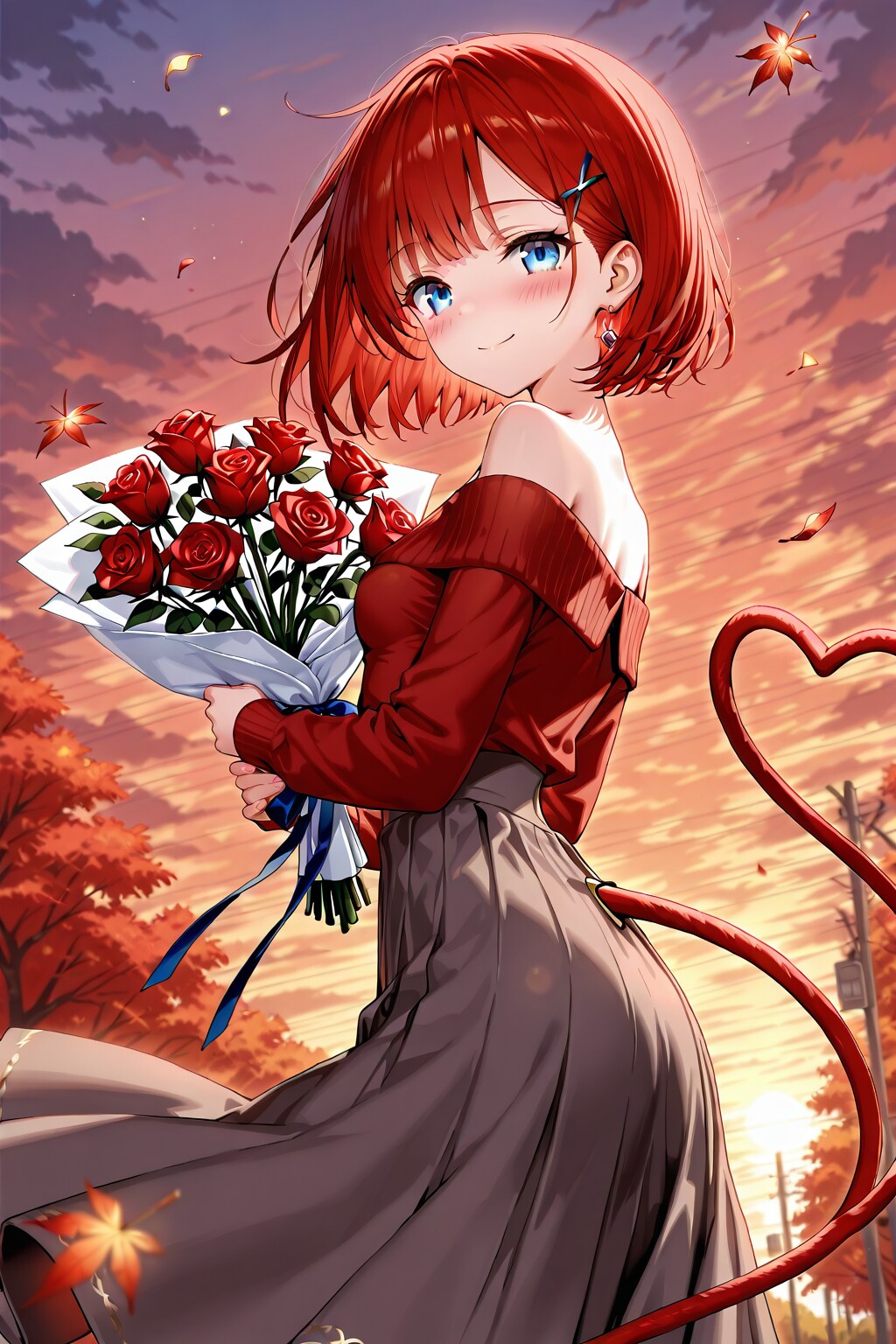 真っ赤な夕焼けをキミと