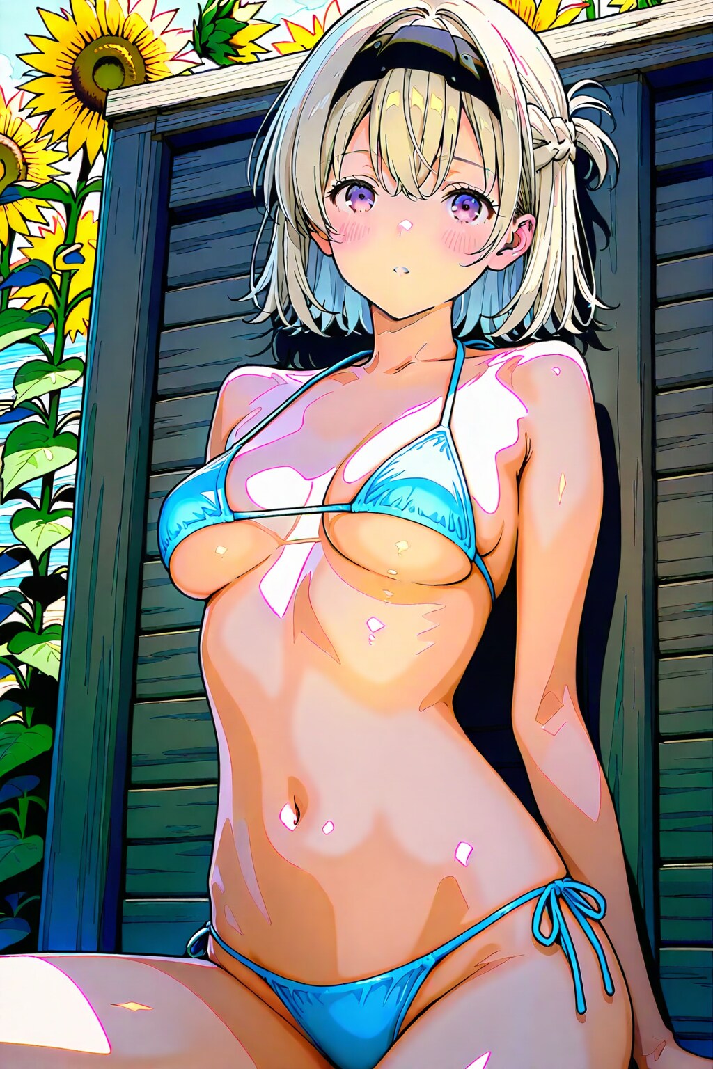 (979HQ)銀髪ちゃんマイクロビキニ