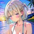 (979HQ)銀髪ちゃんマイクロビキニ 4枚目