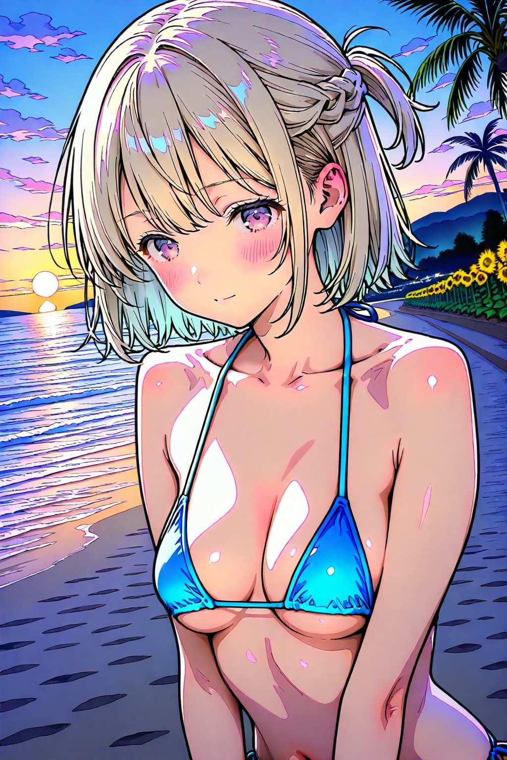 (979HQ)銀髪ちゃんマイクロビキニ
