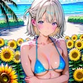(979HQ)銀髪ちゃんマイクロビキニ 5枚目