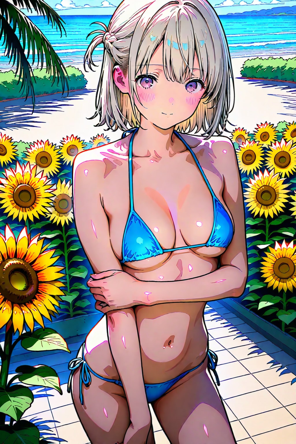 (979HQ)銀髪ちゃんマイクロビキニ
