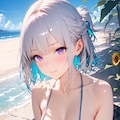 (979HQ)銀髪ちゃんマイクロビキニ 3枚目