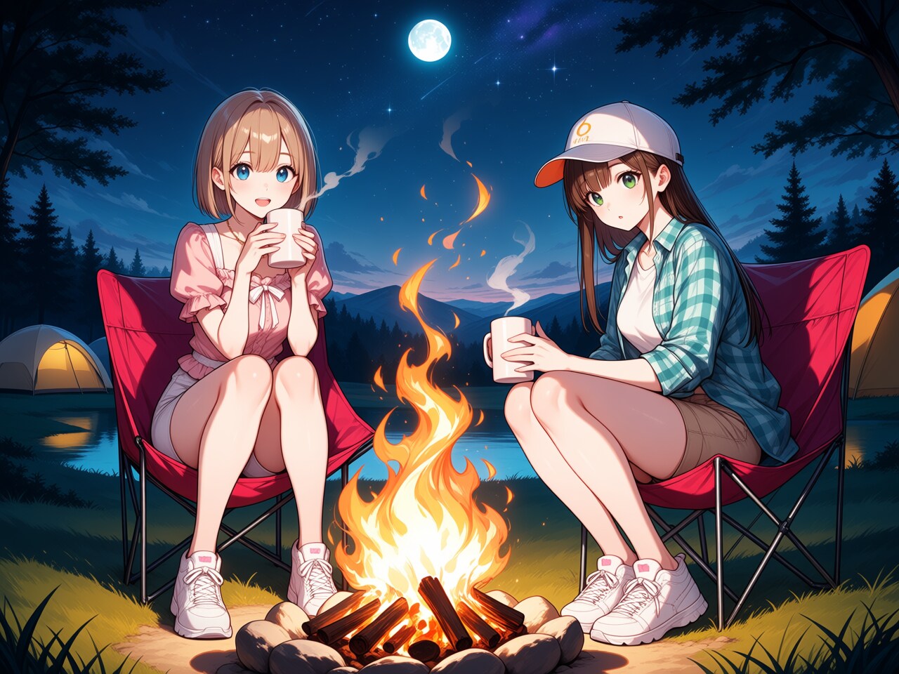 お兄さん、今夜は私と一緒に寝ましょ！