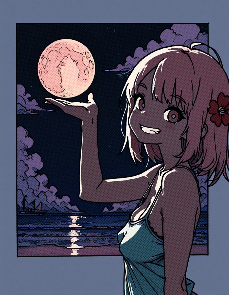 どう？月持ててる？