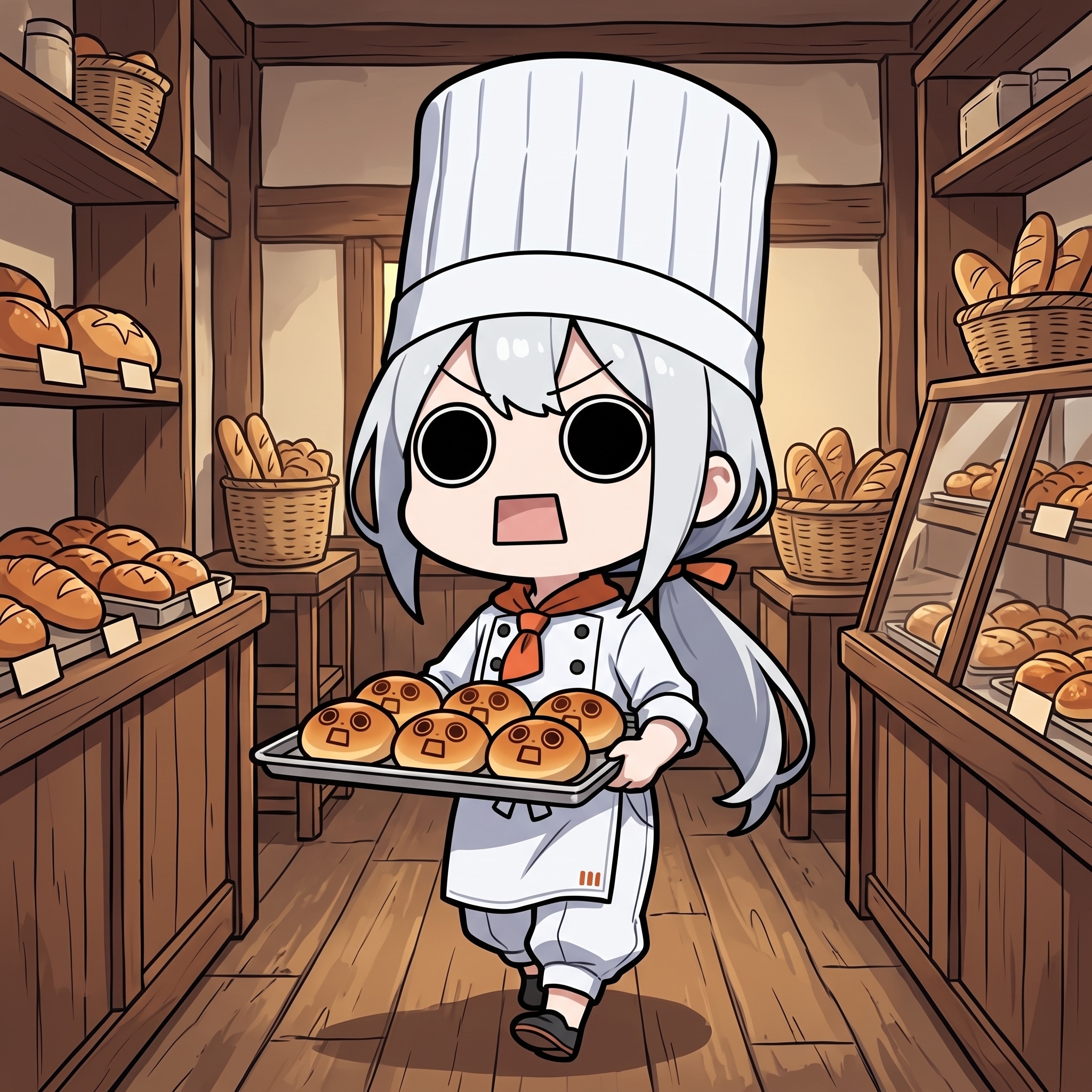えらいこっちゃパンを運ぶえらいこっちゃ嬢とお知らせ | の人気AIイラスト・グラビア
