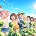 旬のスイカを収穫！１ 4枚目