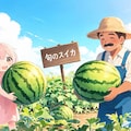 旬のスイカを収穫！１ 3枚目