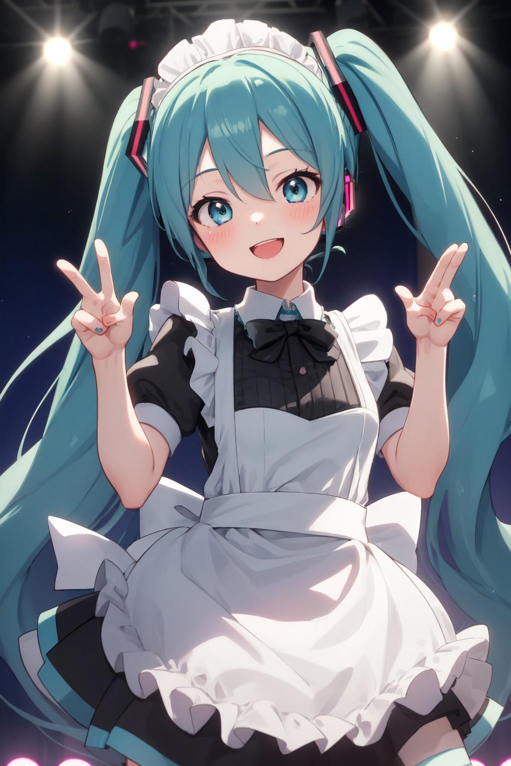 メイド服でライブ