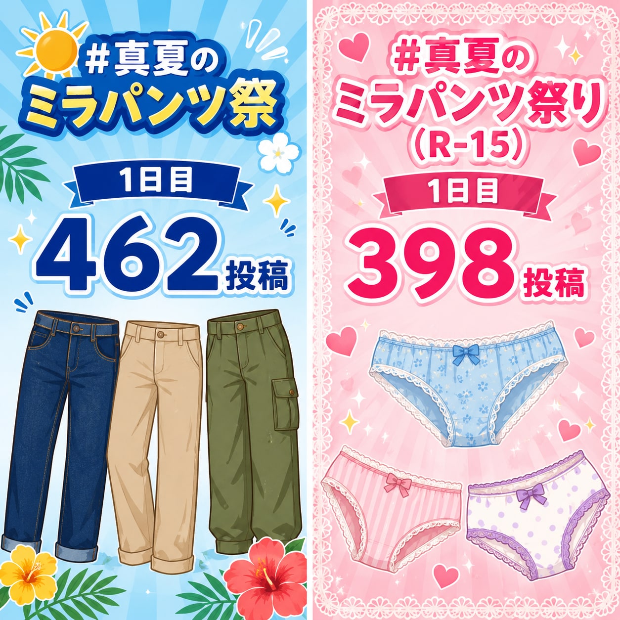 パンツの日（8/2）お疲れ様でした♪