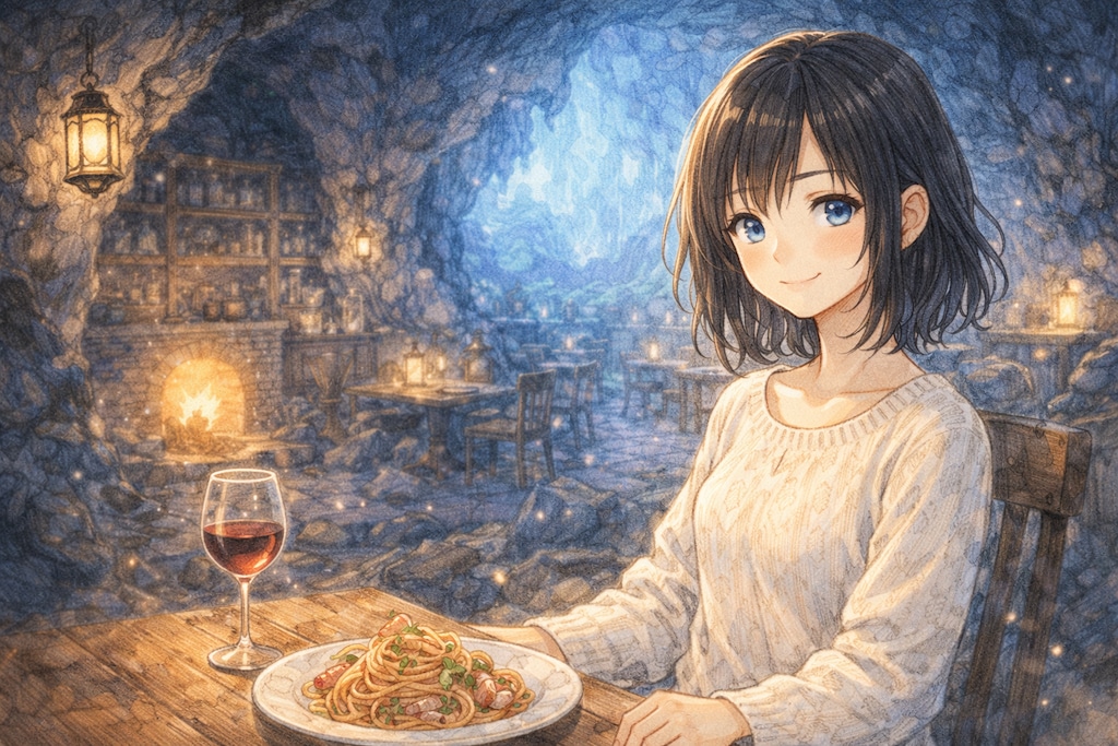 洞窟のレストラン