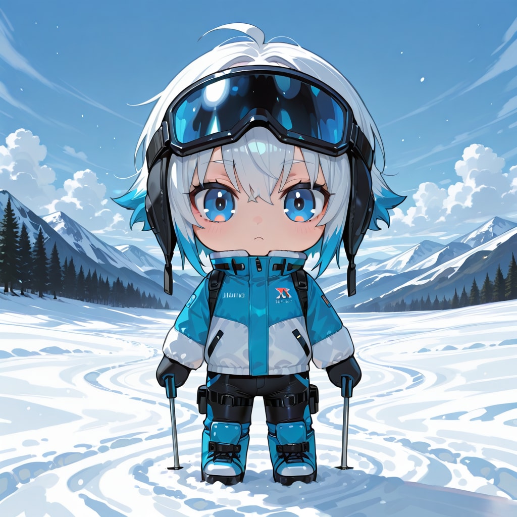 SDそらちゃん　スキー編 | の人気AIイラスト・グラビア