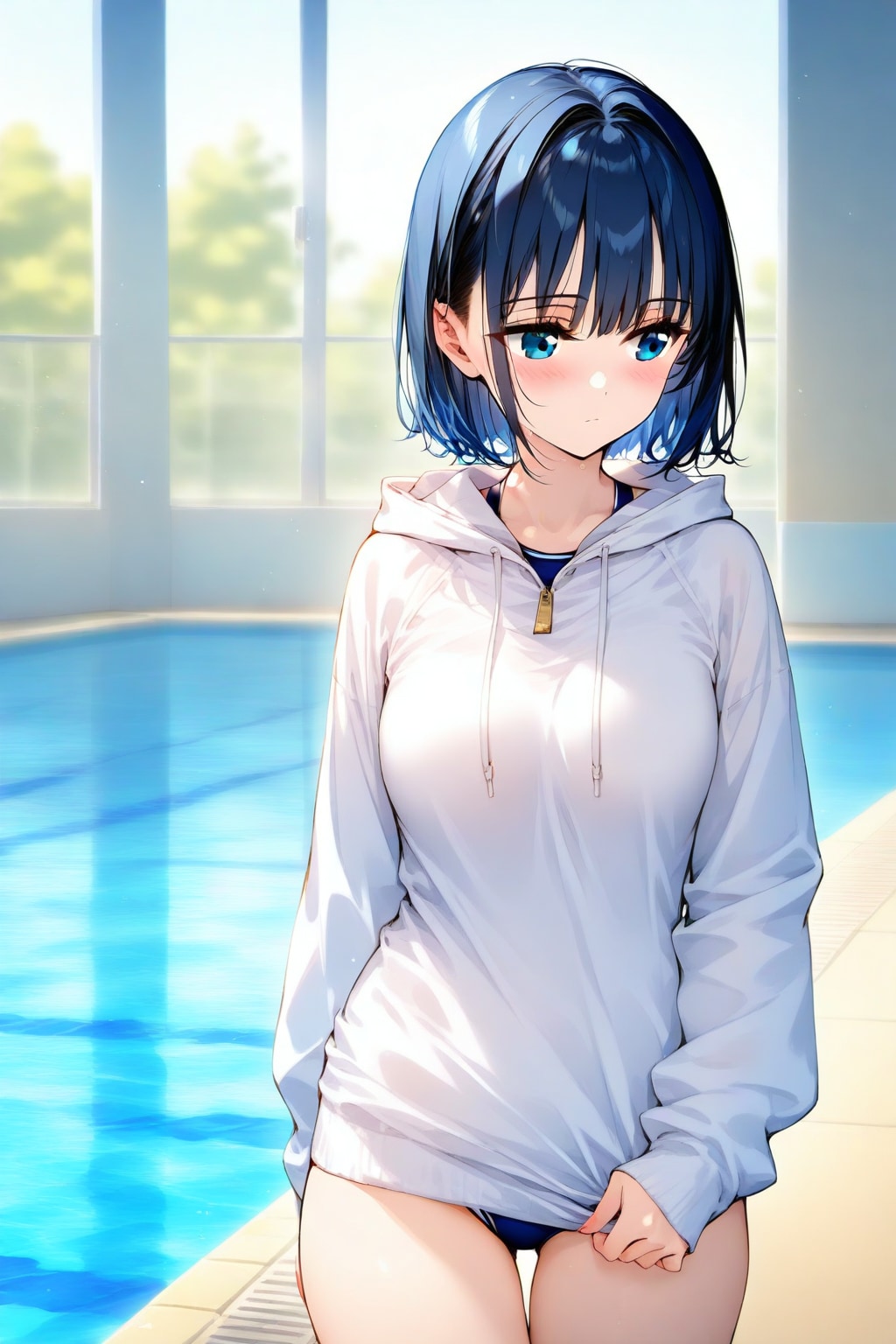 WAVEちゃんと例のプール