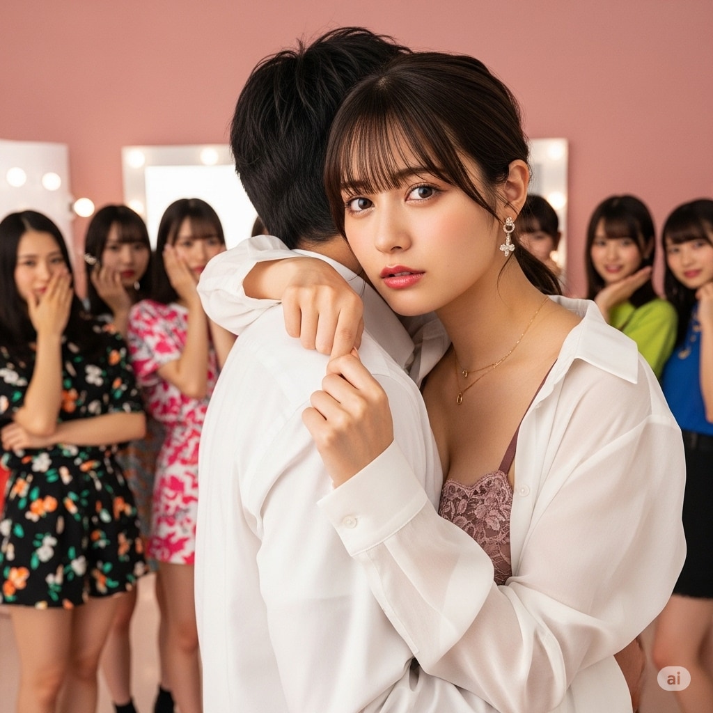 試着中に入ってくる女性たち