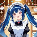 ケーキとAIアイドルを目指す女の子🌙 月🌙 2枚目