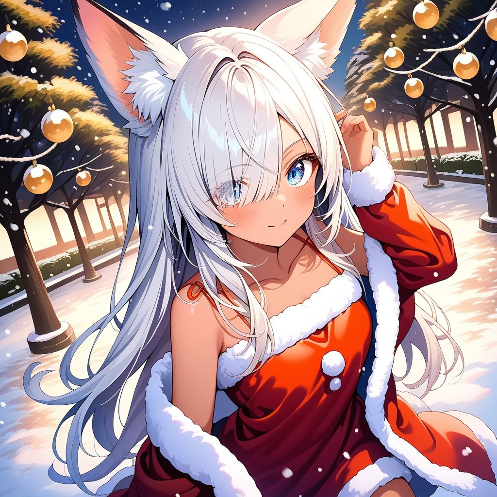 サンタ狐娘・次女 | の人気AIイラスト・グラビア