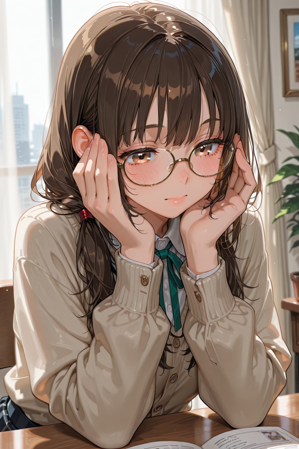 眼鏡をかけた少女 | の人気AIイラスト・グラビア