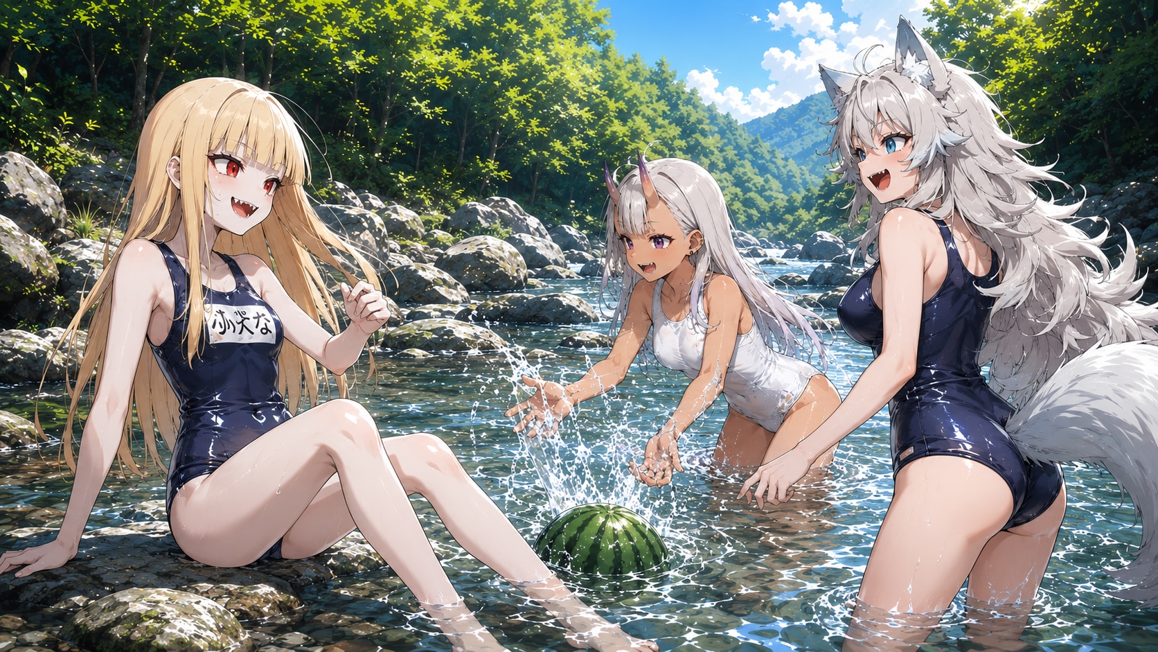 ギリギリ川遊び