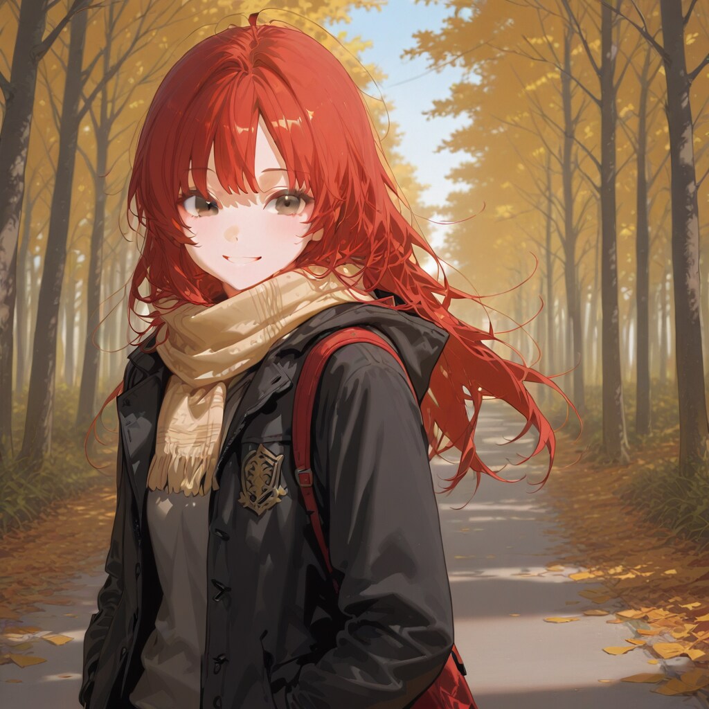 秋の道 | の人気AIイラスト・グラビア