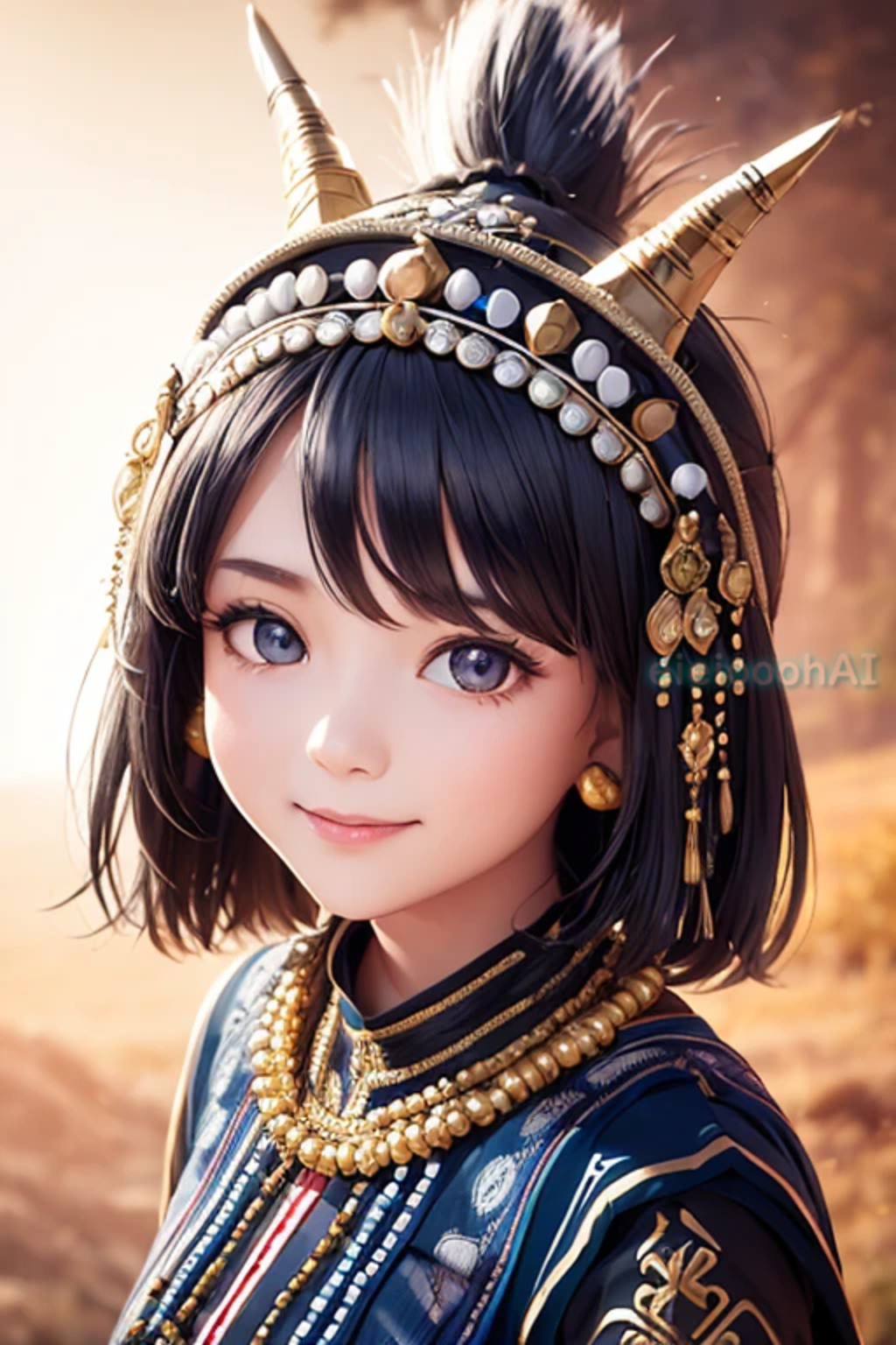 アカ族の民族衣装 タイ