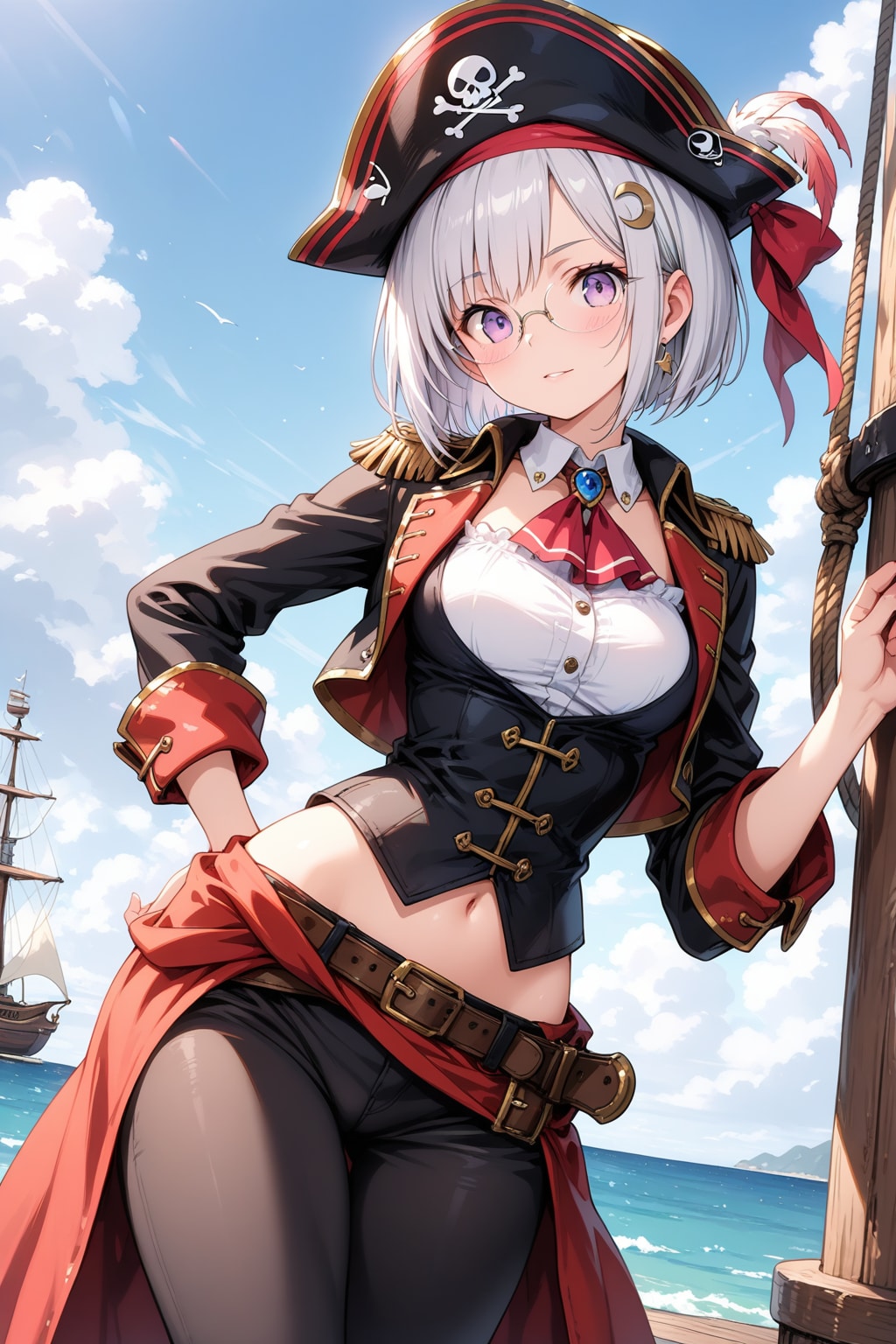 女海賊ルナリス | の人気AIイラスト・グラビア